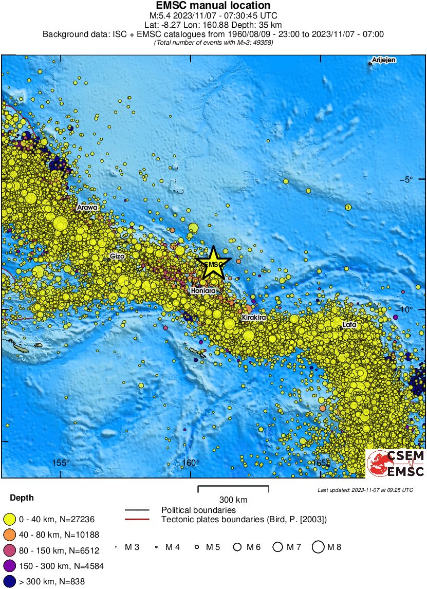 wide historical seismicity