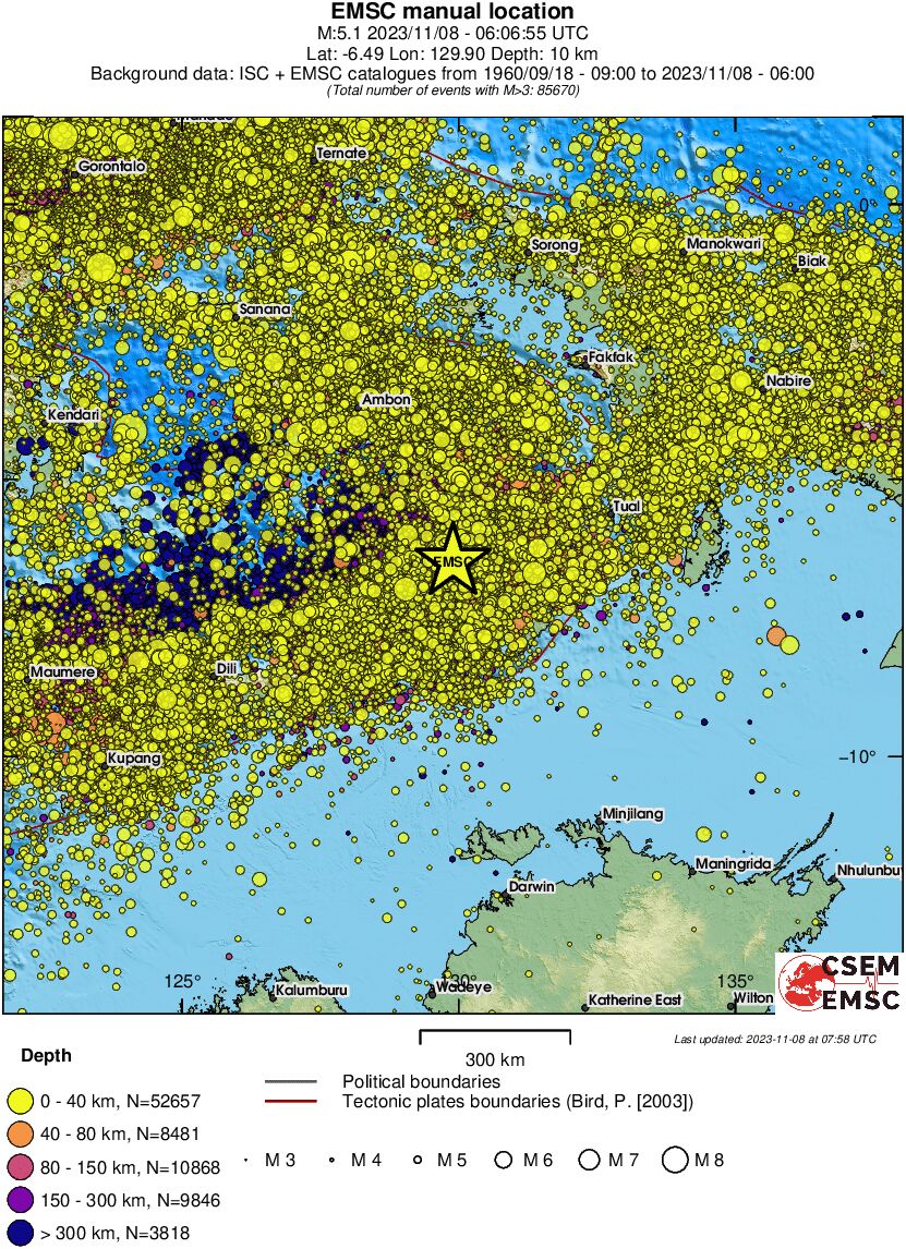 wide historical seismicity