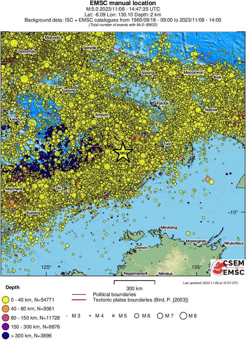 wide historical seismicity