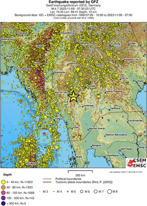 wide historical seismicity