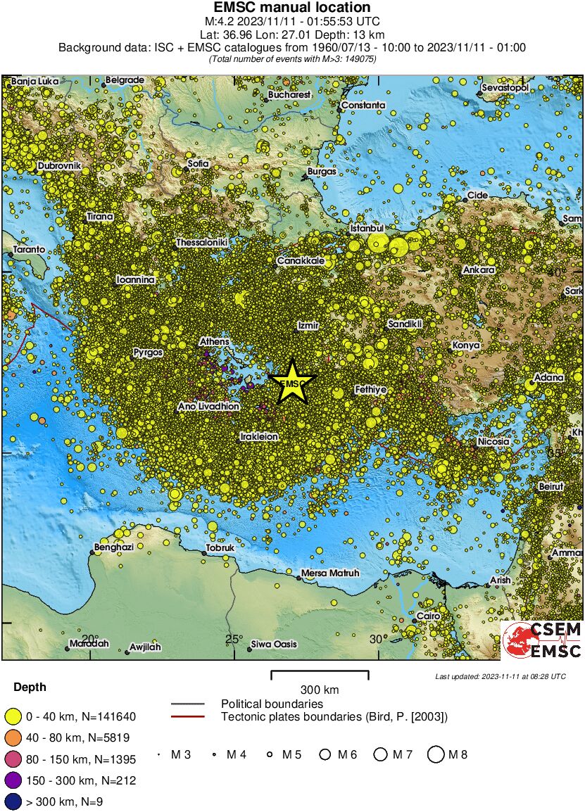 wide historical seismicity