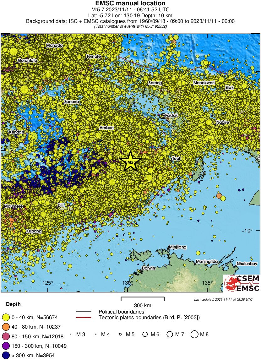 wide historical seismicity