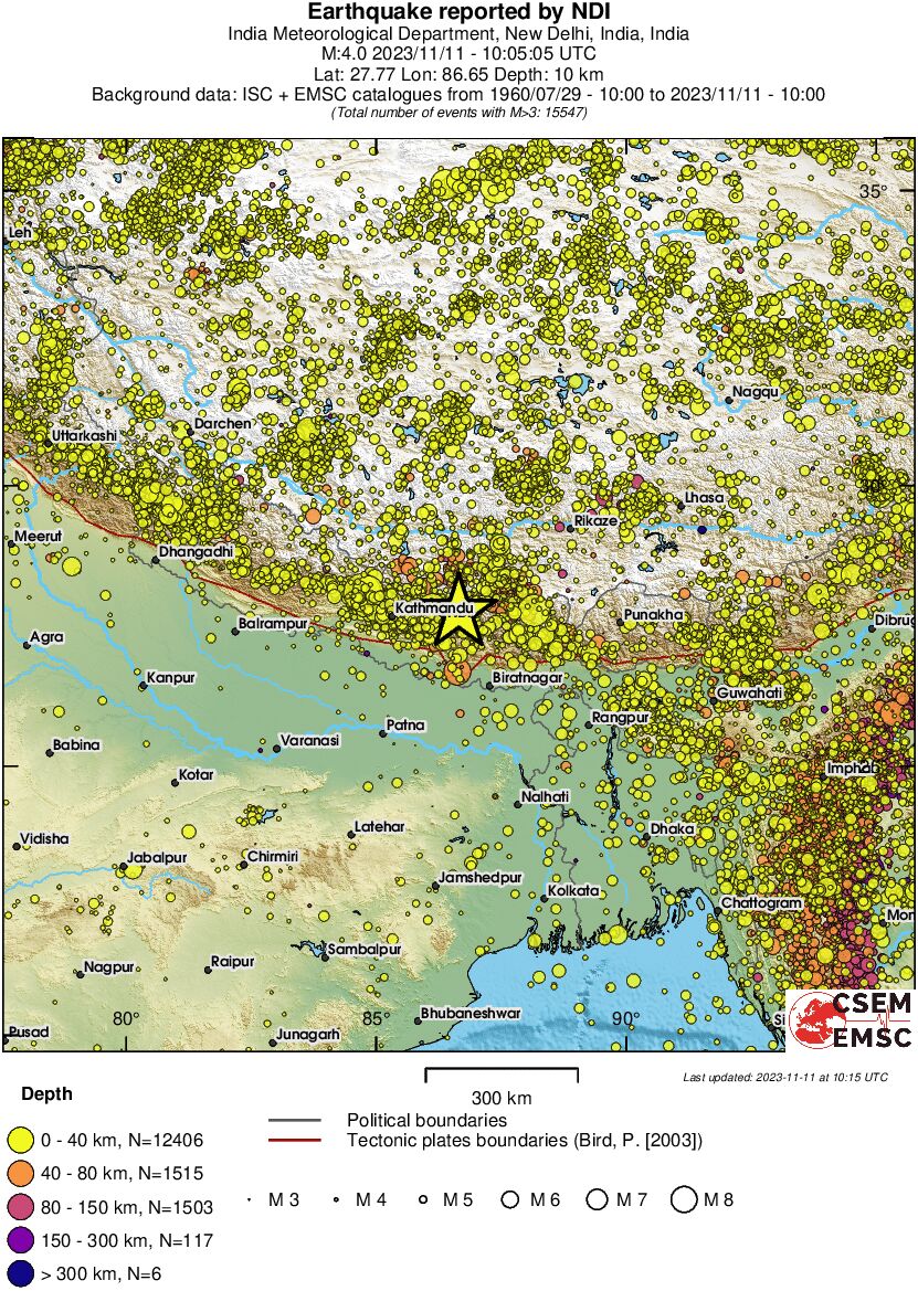 wide historical seismicity