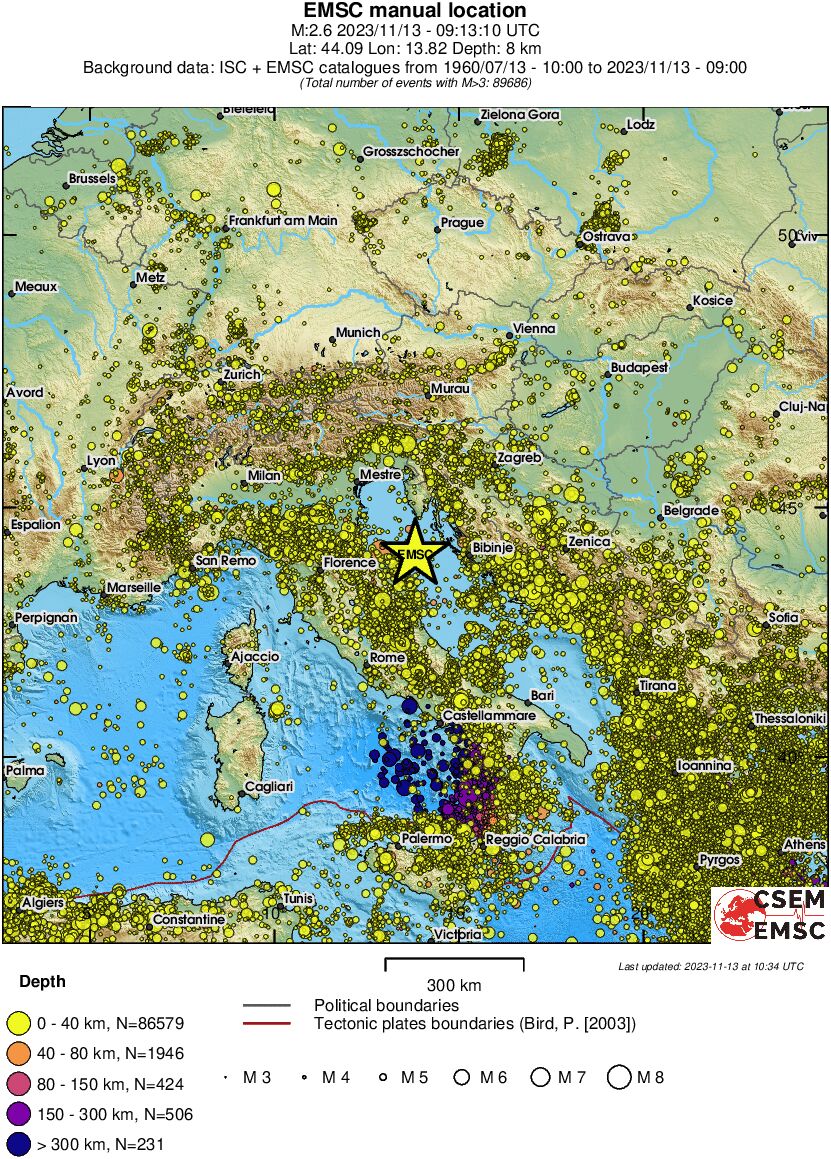 wide historical seismicity