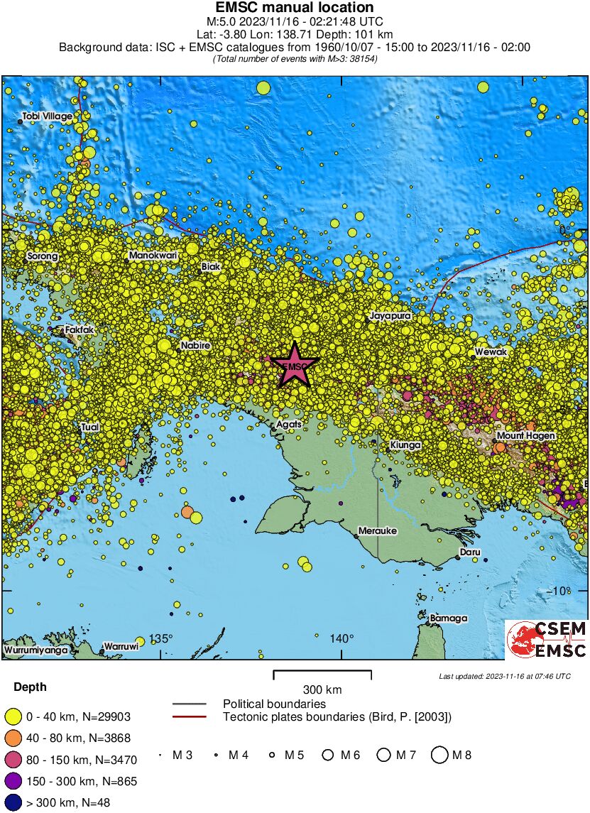 wide historical seismicity