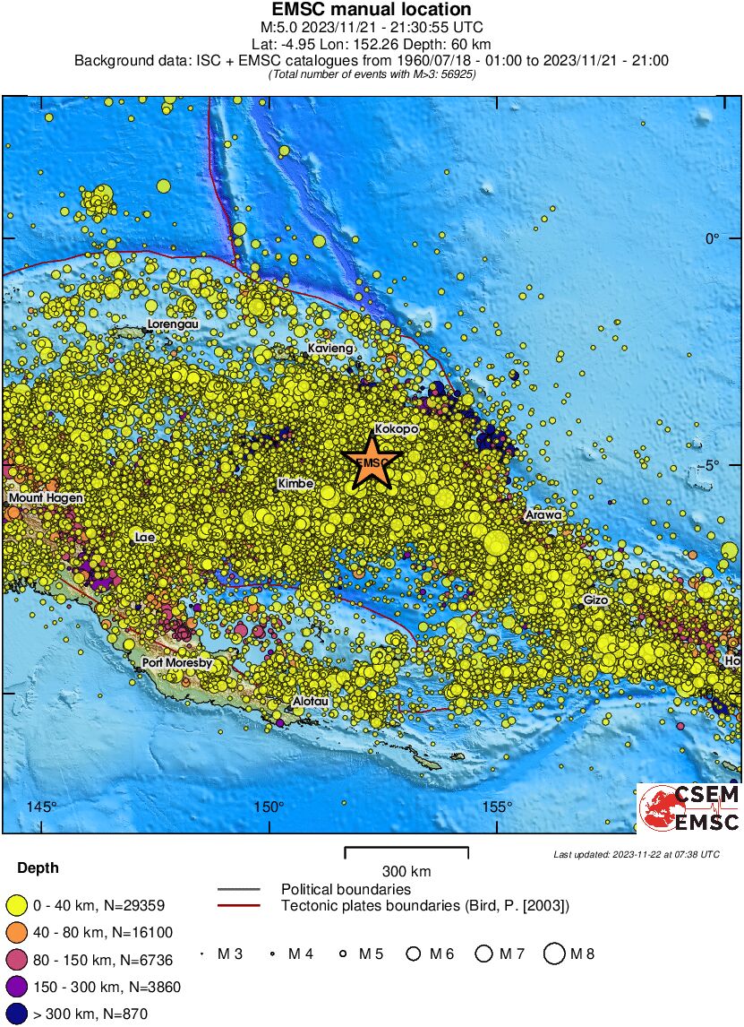 wide historical seismicity