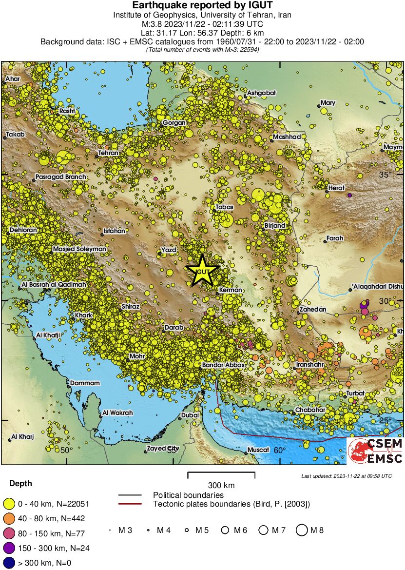 wide historical seismicity