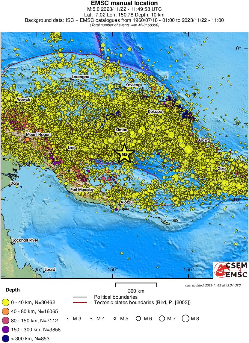 wide historical seismicity
