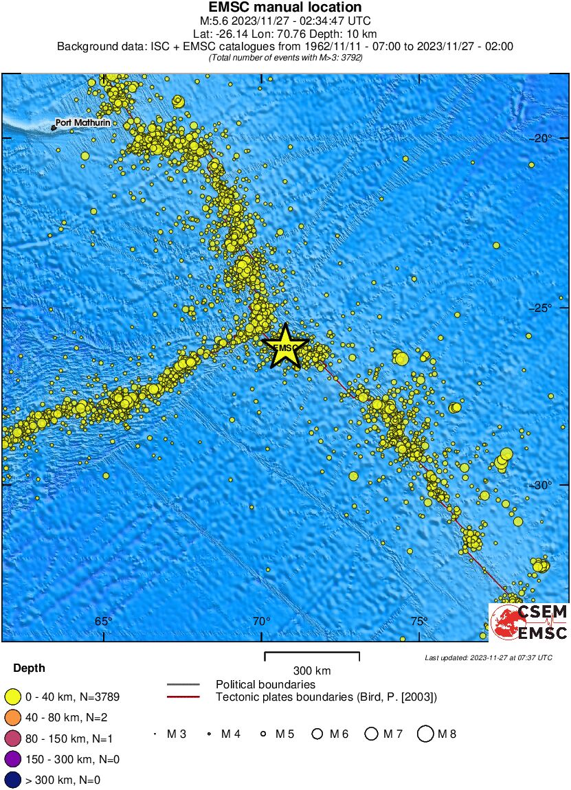 wide historical seismicity