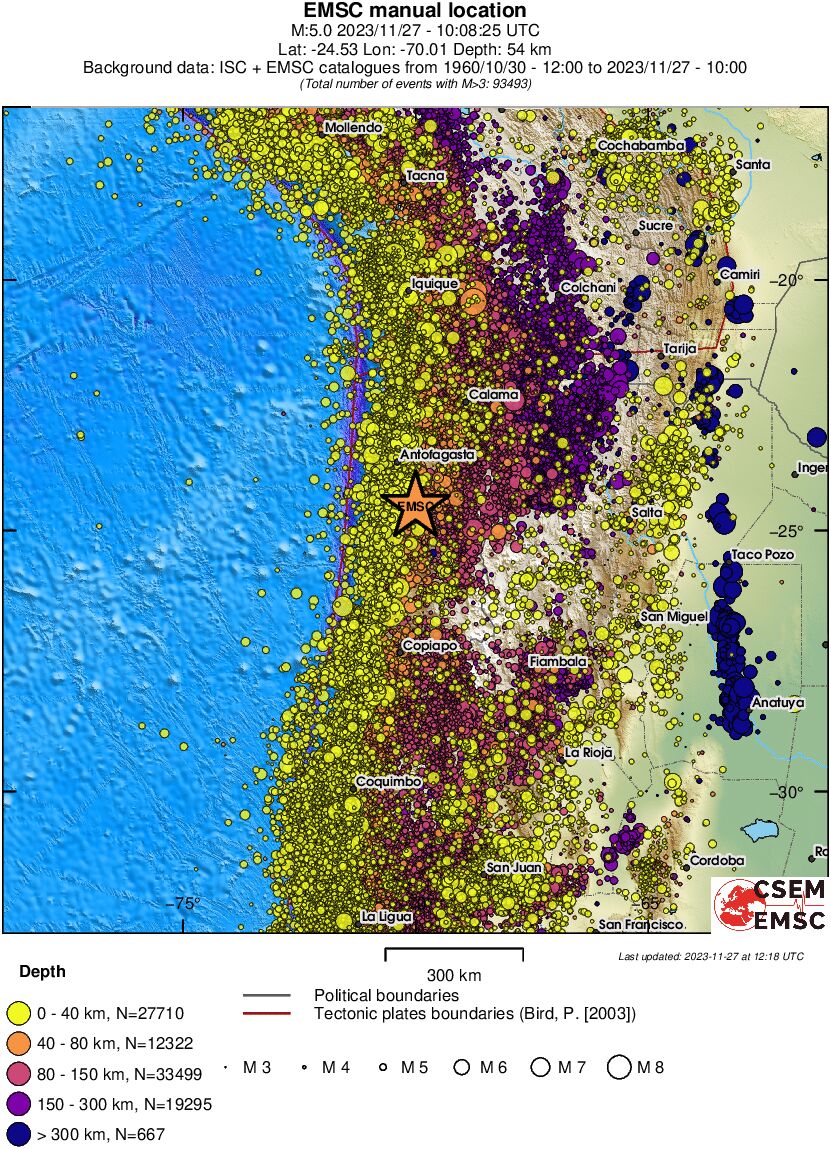 wide historical seismicity