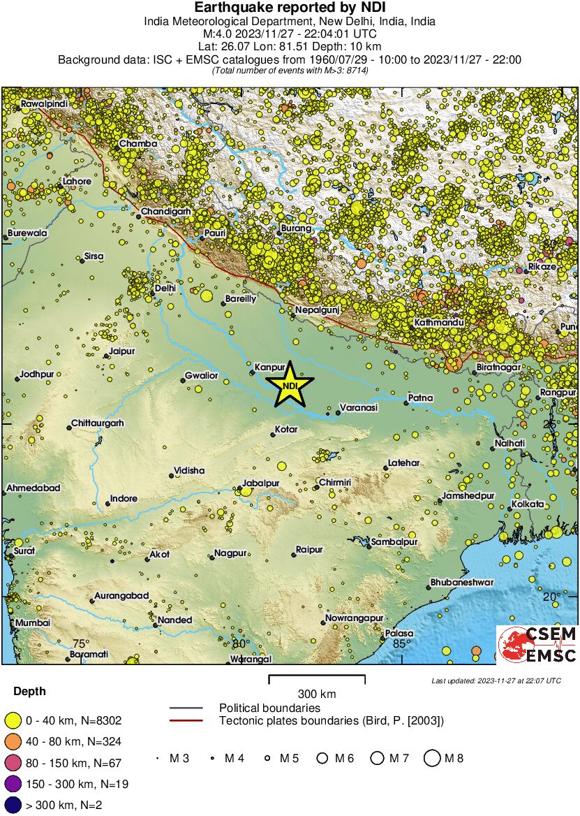 wide historical seismicity