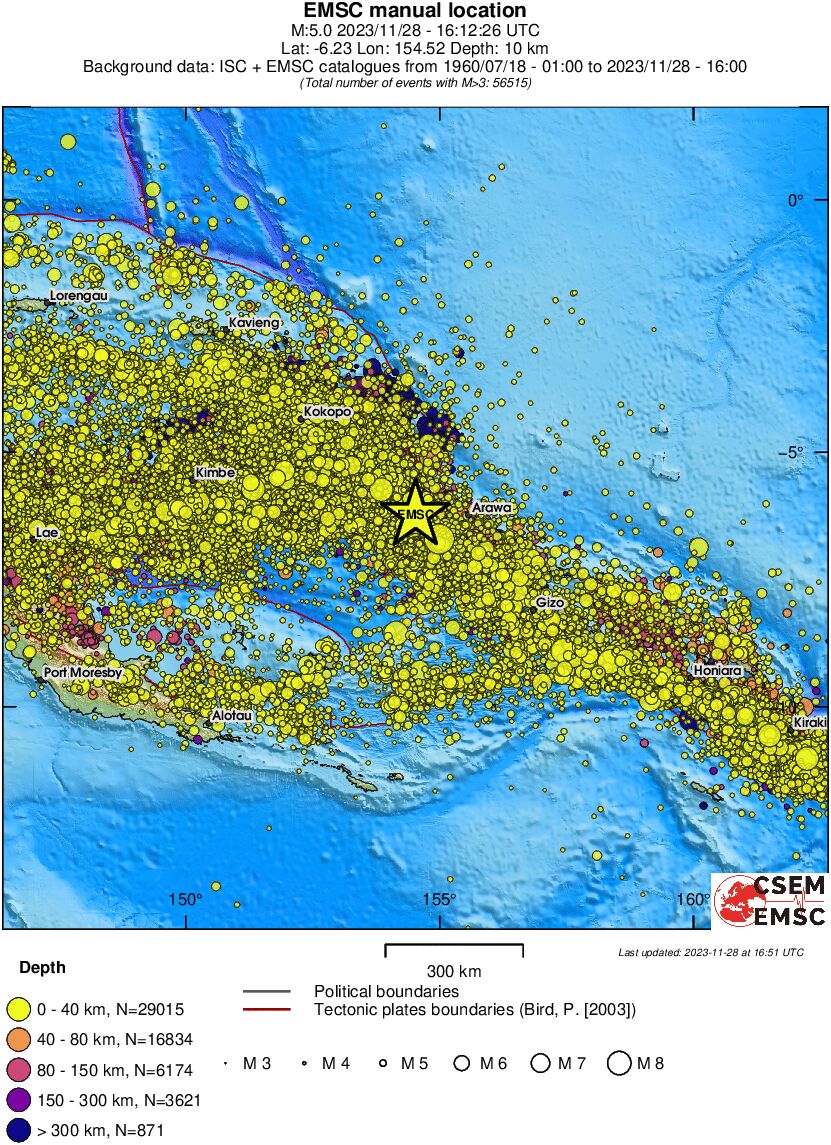 wide historical seismicity
