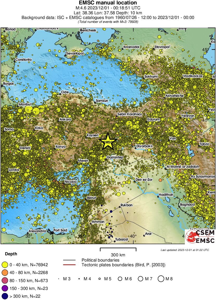 wide historical seismicity