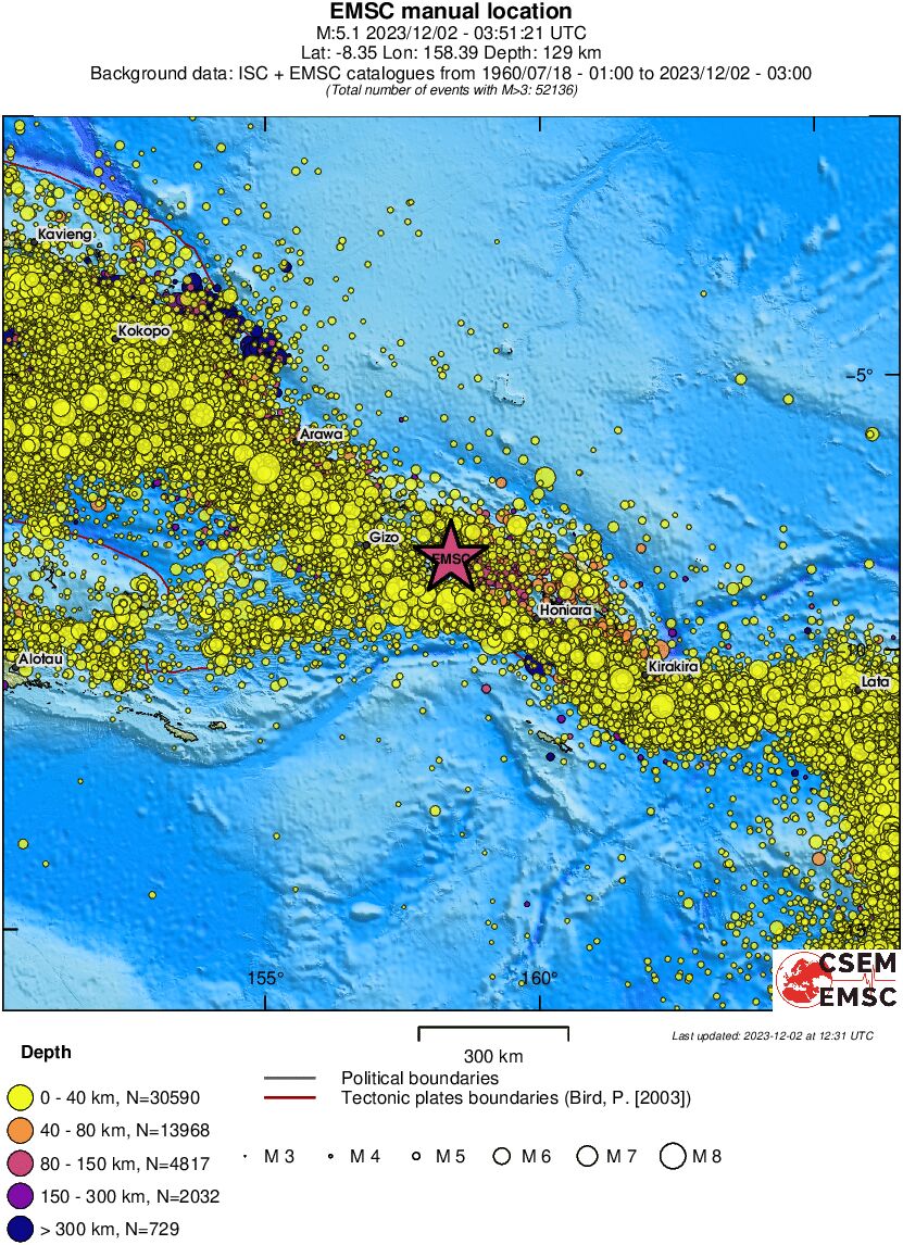 wide historical seismicity