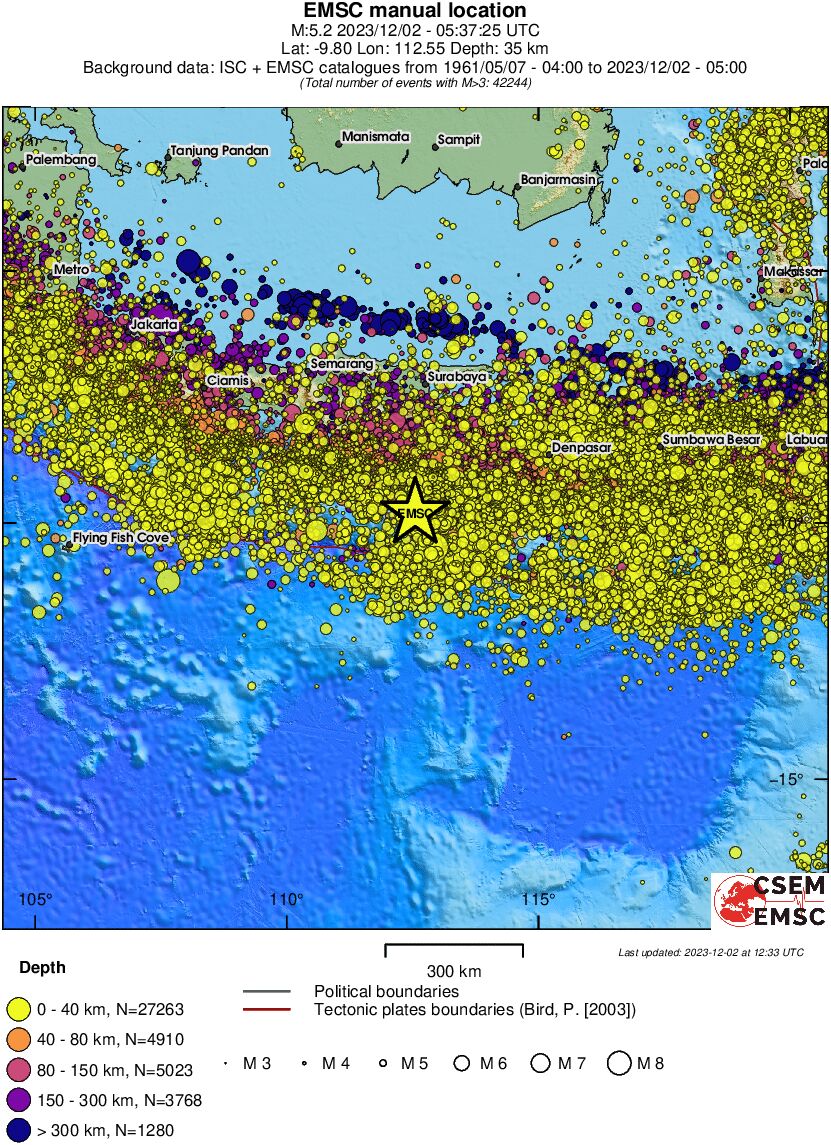 wide historical seismicity