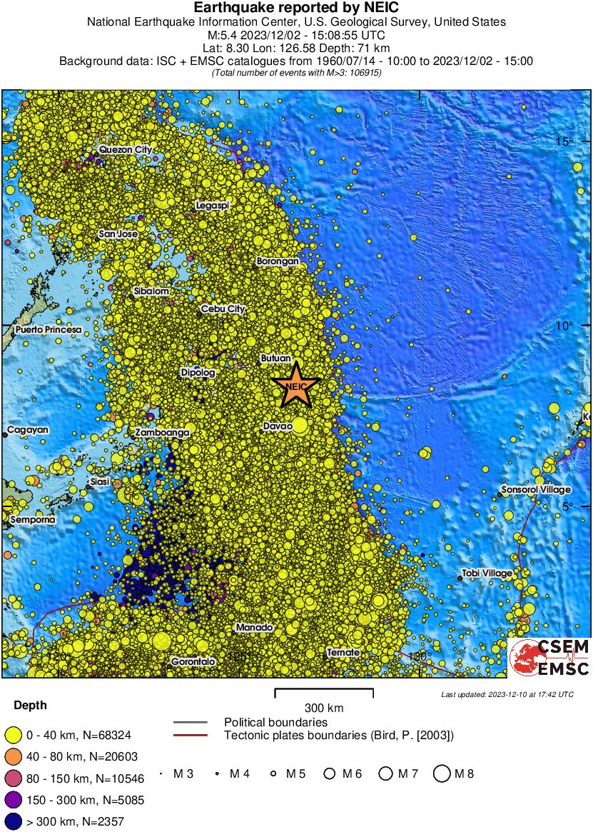 wide historical seismicity