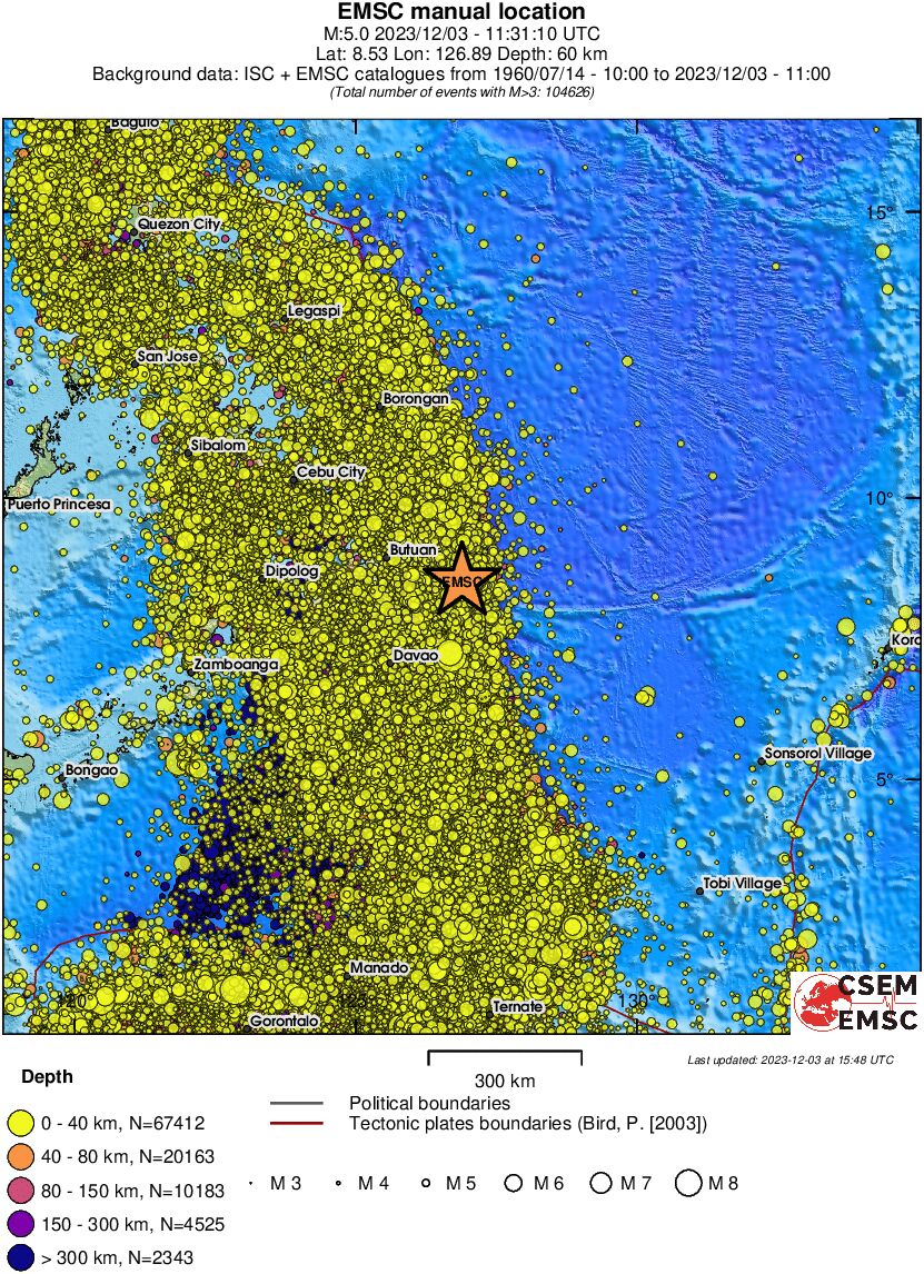 wide historical seismicity