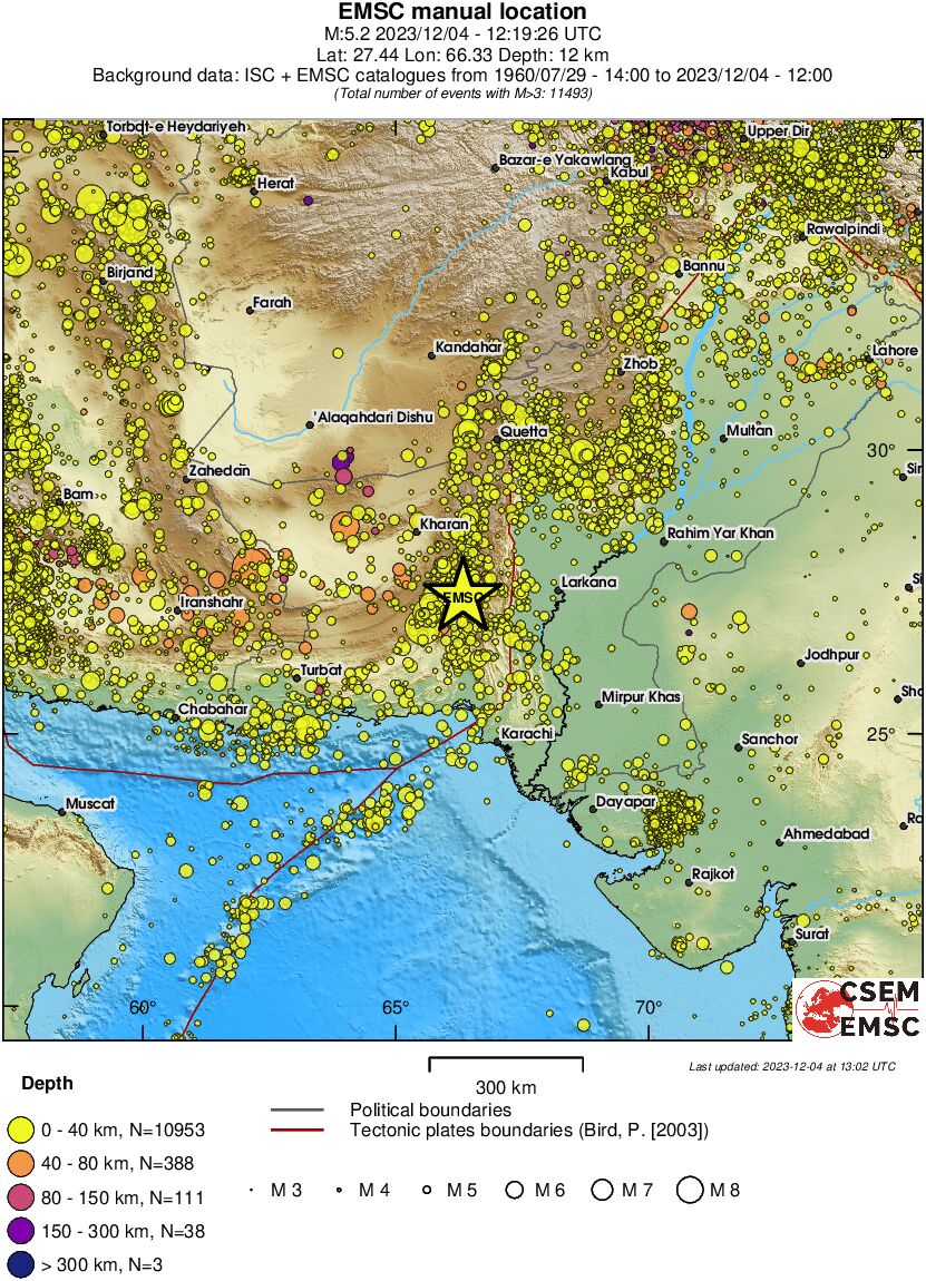 wide historical seismicity