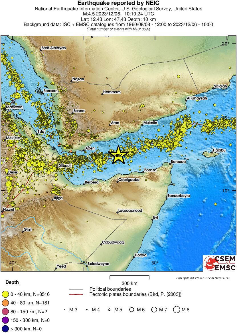 wide historical seismicity