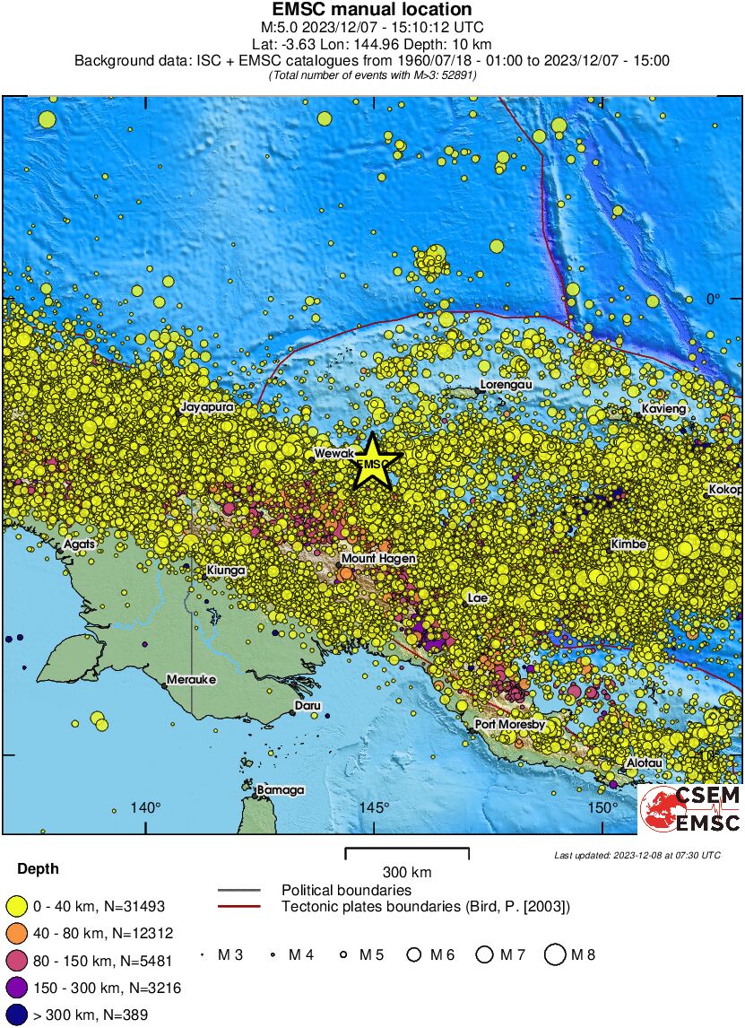 wide historical seismicity