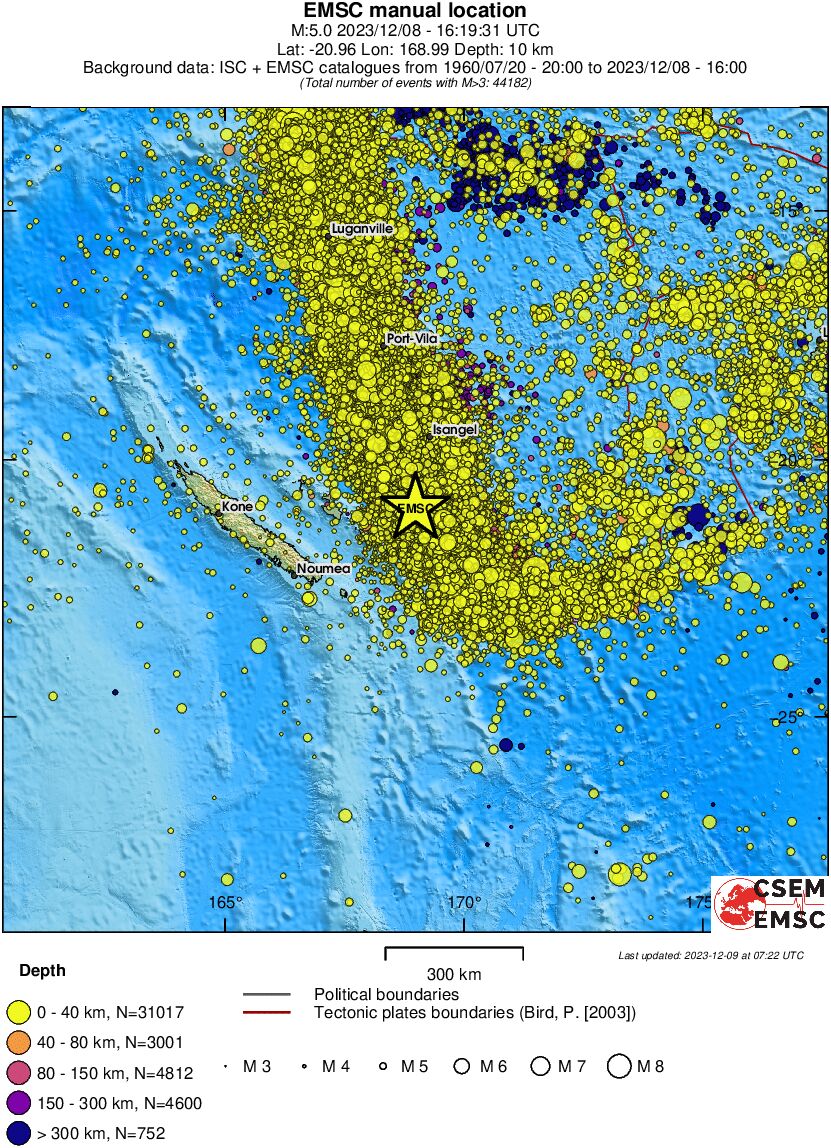 wide historical seismicity