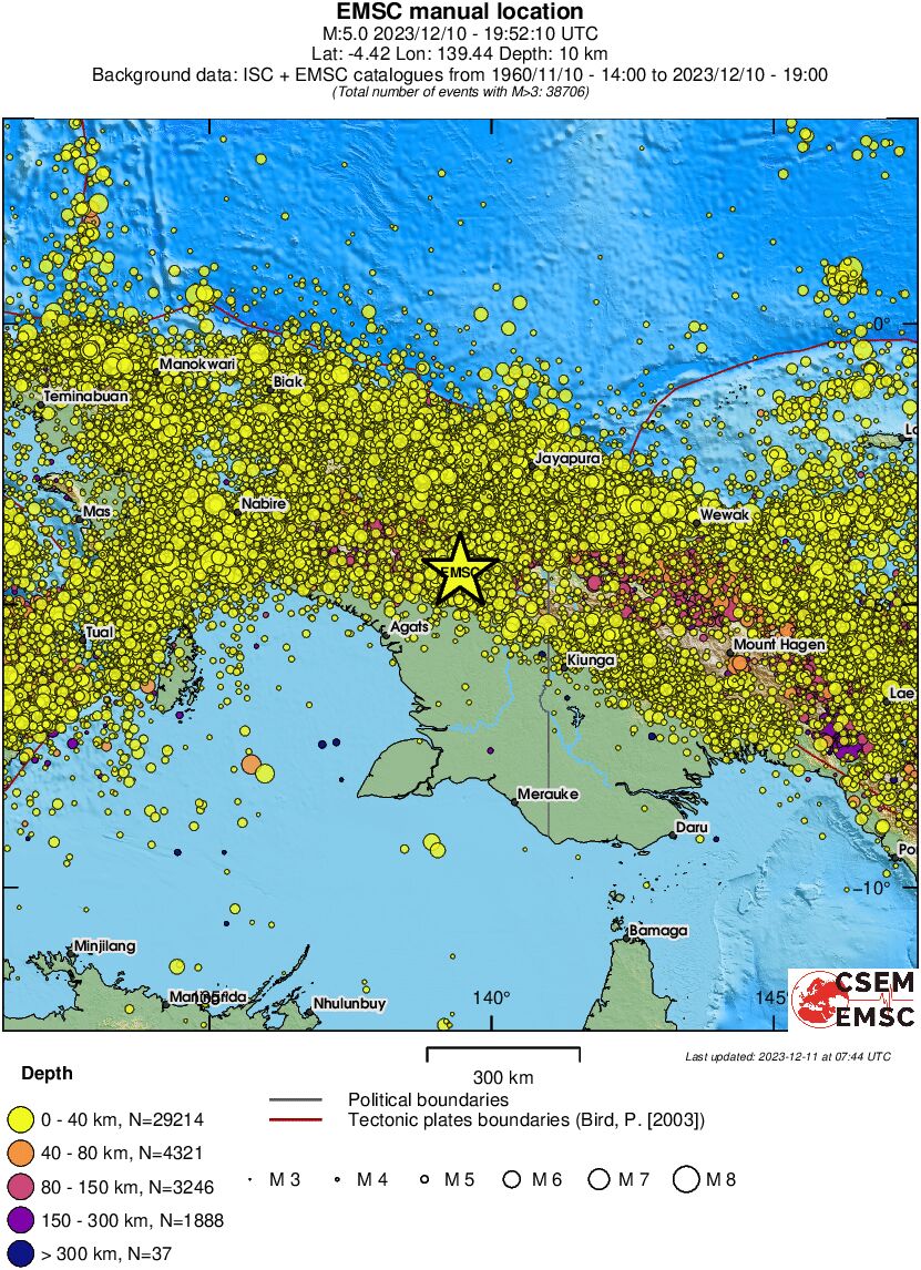 wide historical seismicity