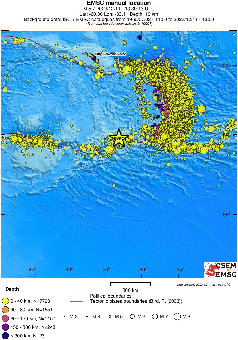 wide historical seismicity