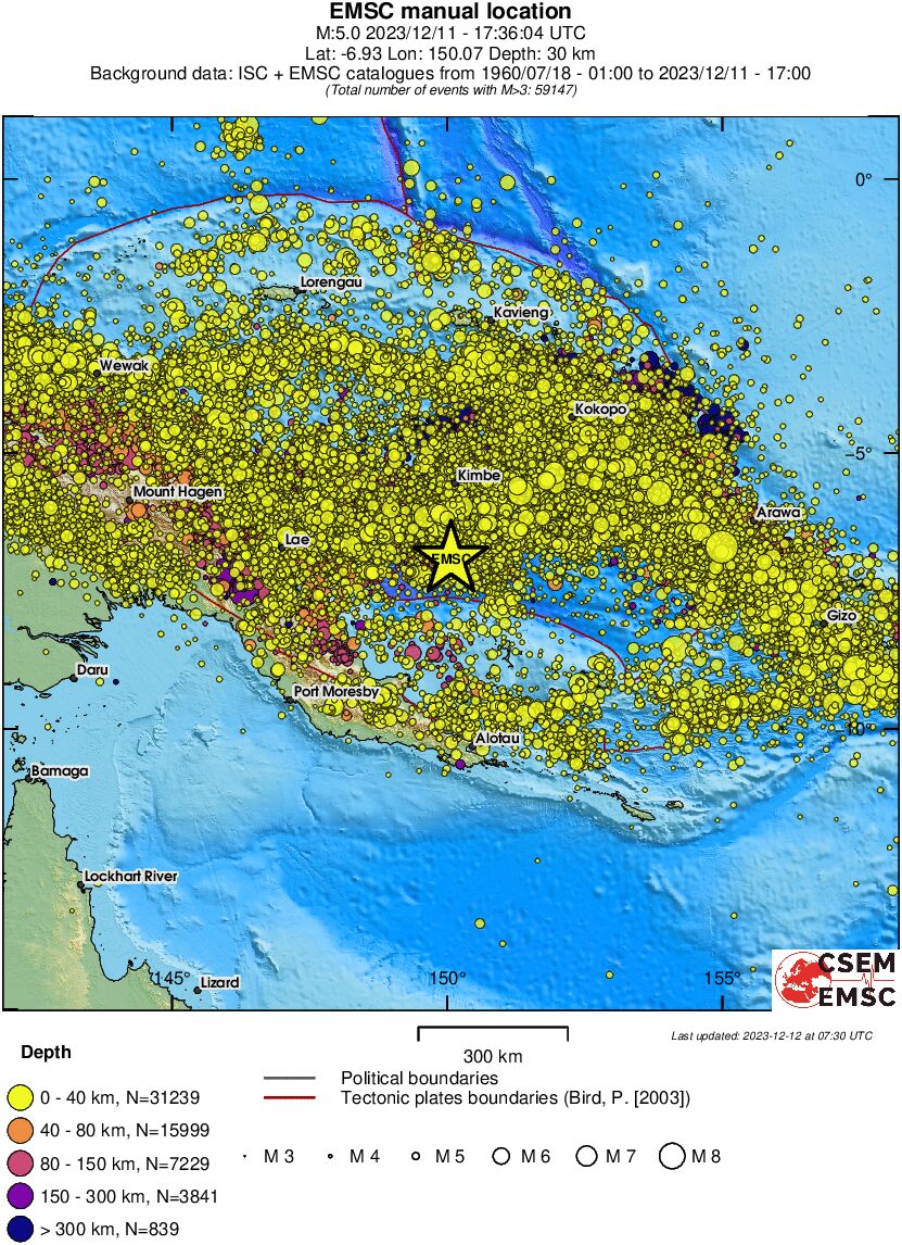 wide historical seismicity