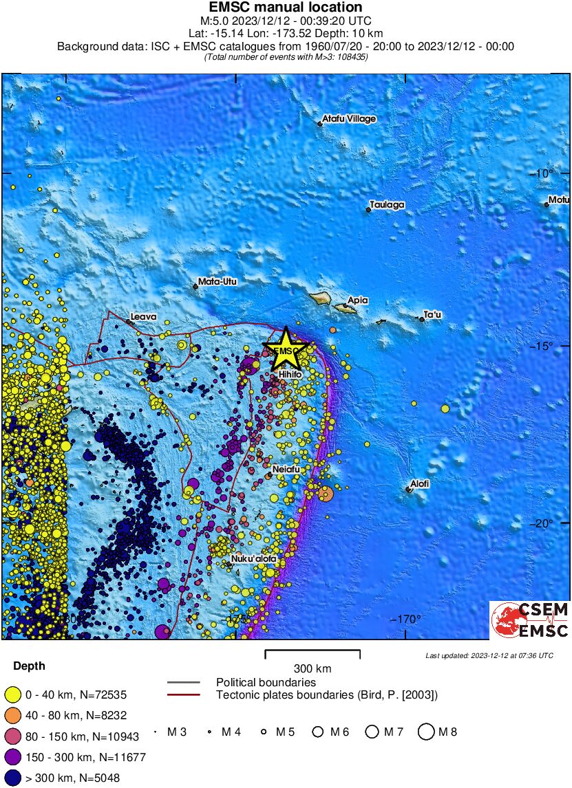 wide historical seismicity