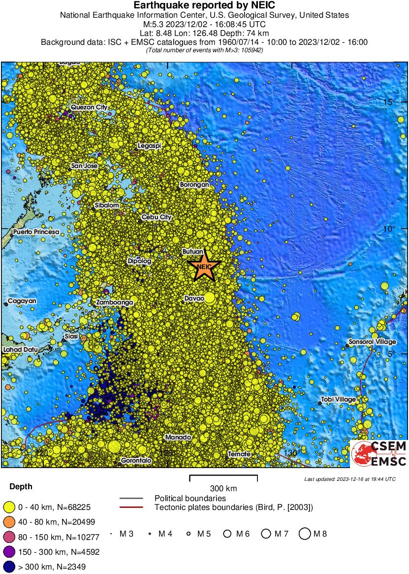 wide historical seismicity