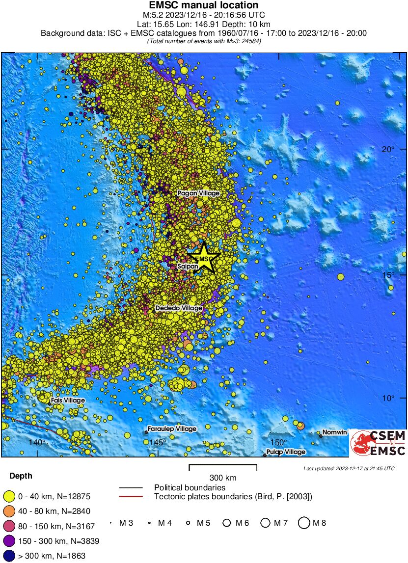 wide historical seismicity