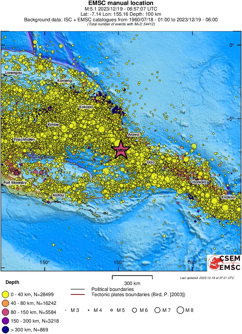 wide historical seismicity