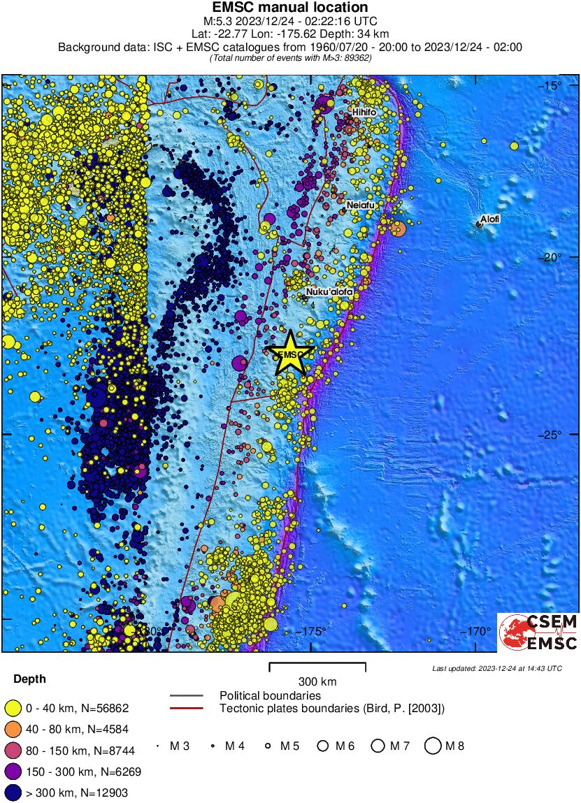 wide historical seismicity