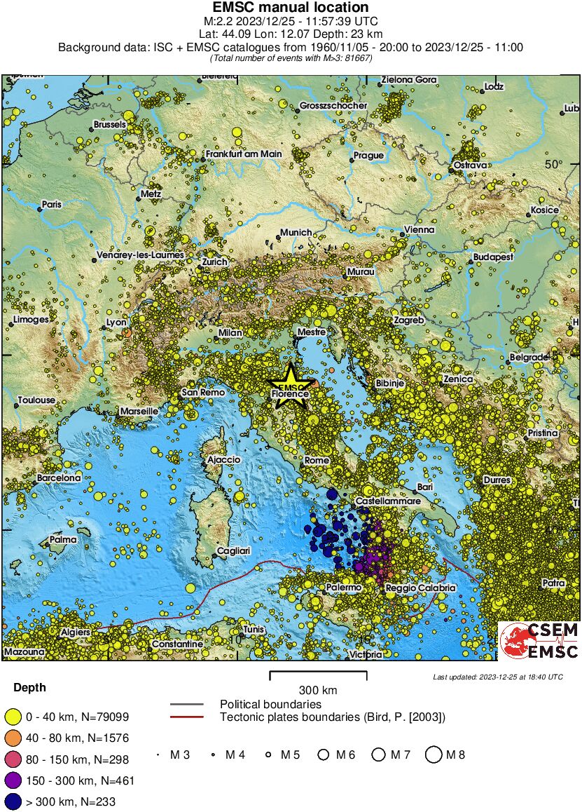 wide historical seismicity