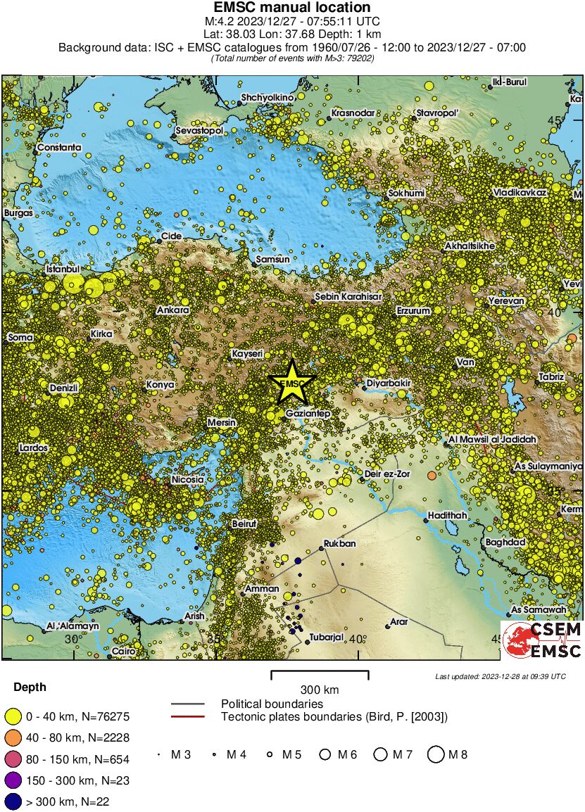 wide historical seismicity