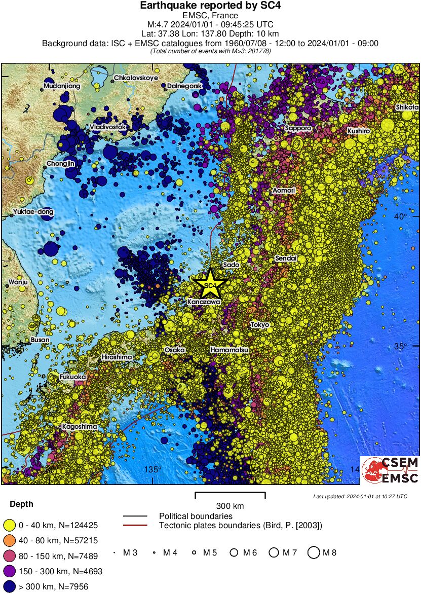 wide historical seismicity