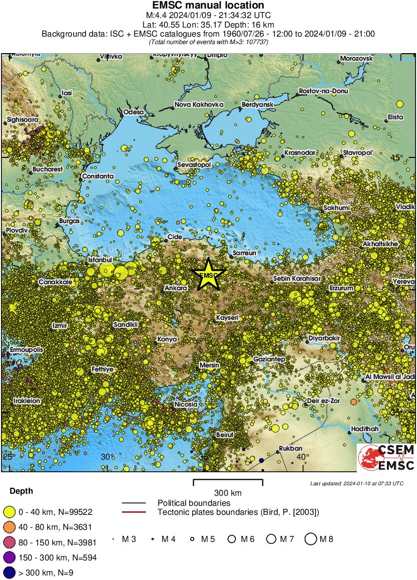wide historical seismicity