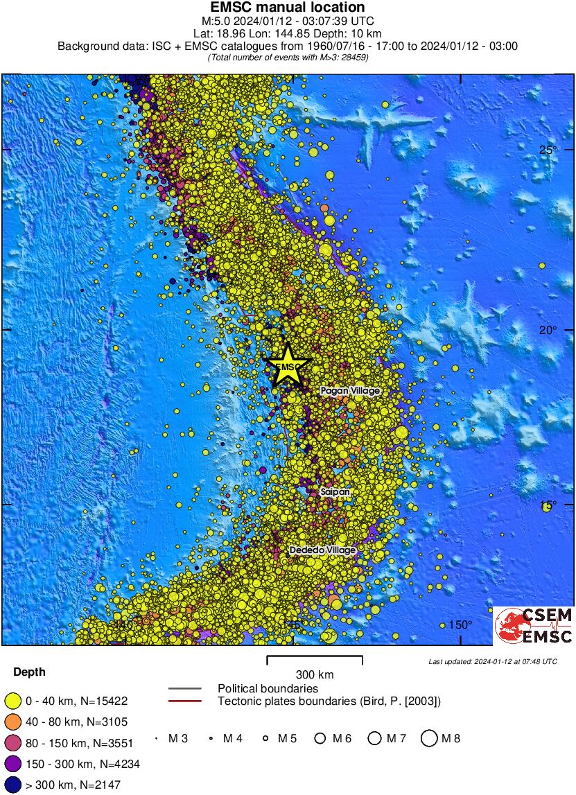 wide historical seismicity