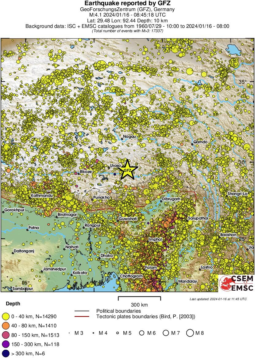 wide historical seismicity
