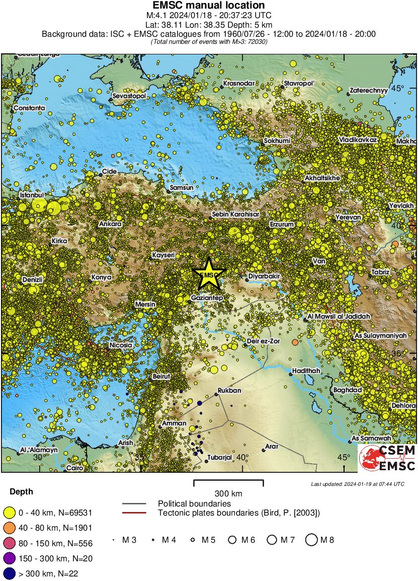 wide historical seismicity