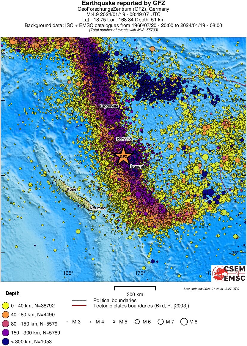 wide historical seismicity