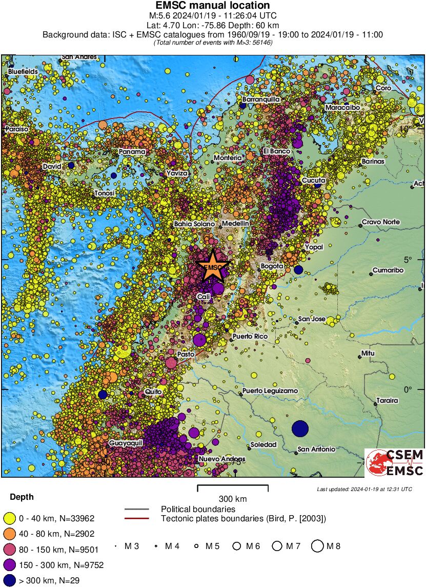 wide historical seismicity