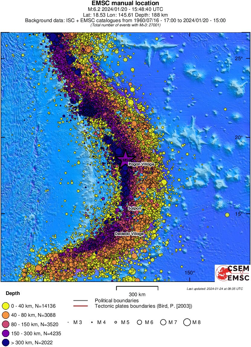 wide historical seismicity