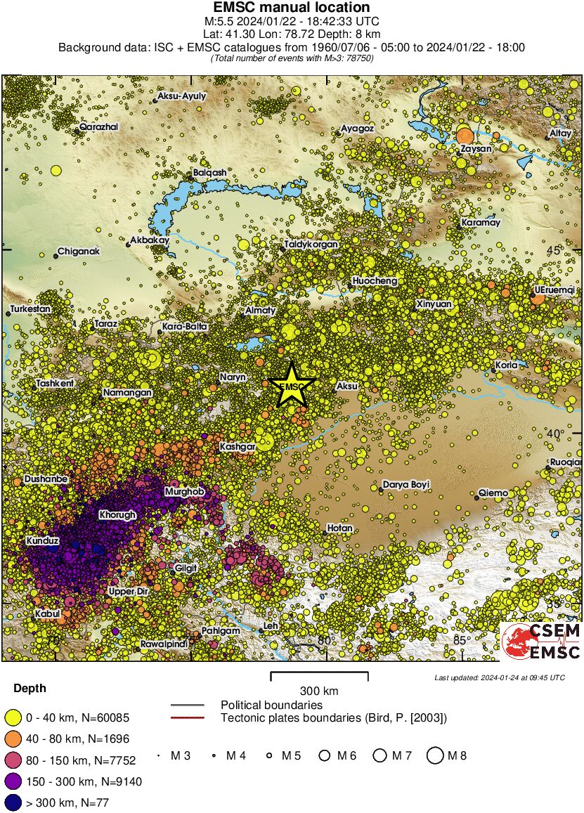 wide historical seismicity