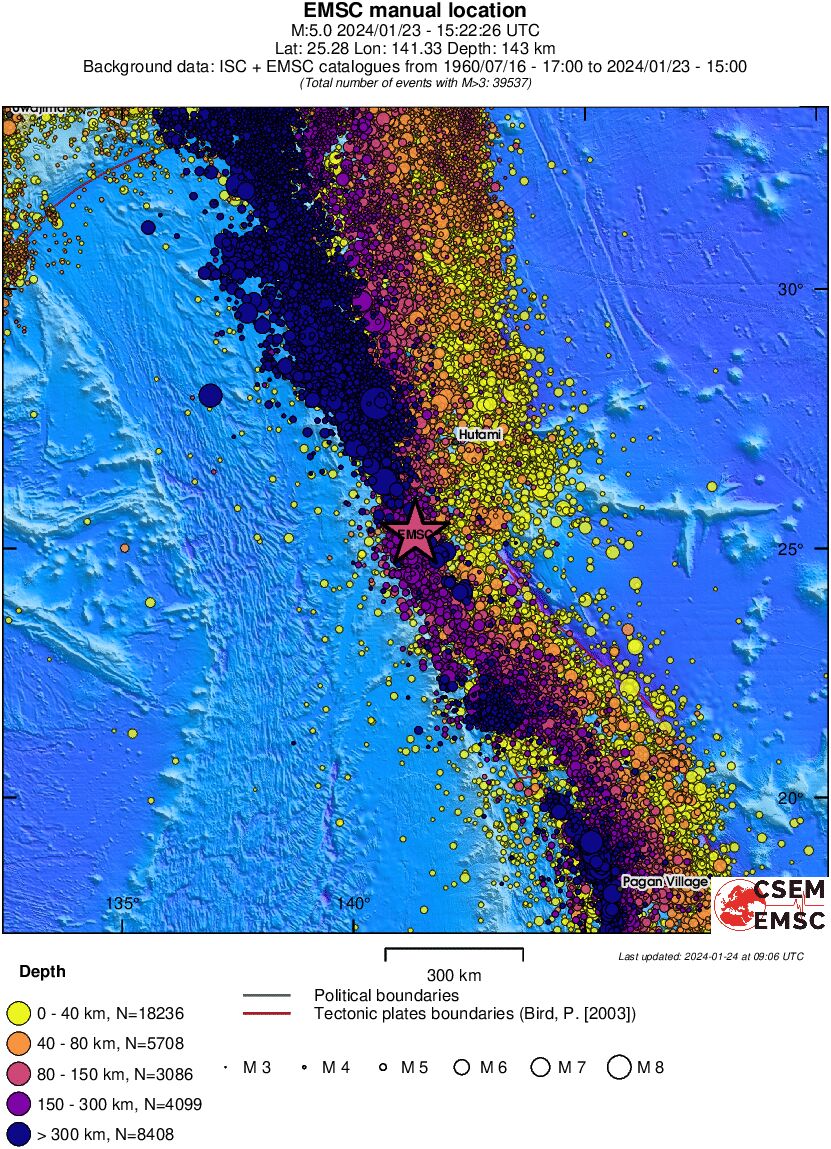 wide historical seismicity