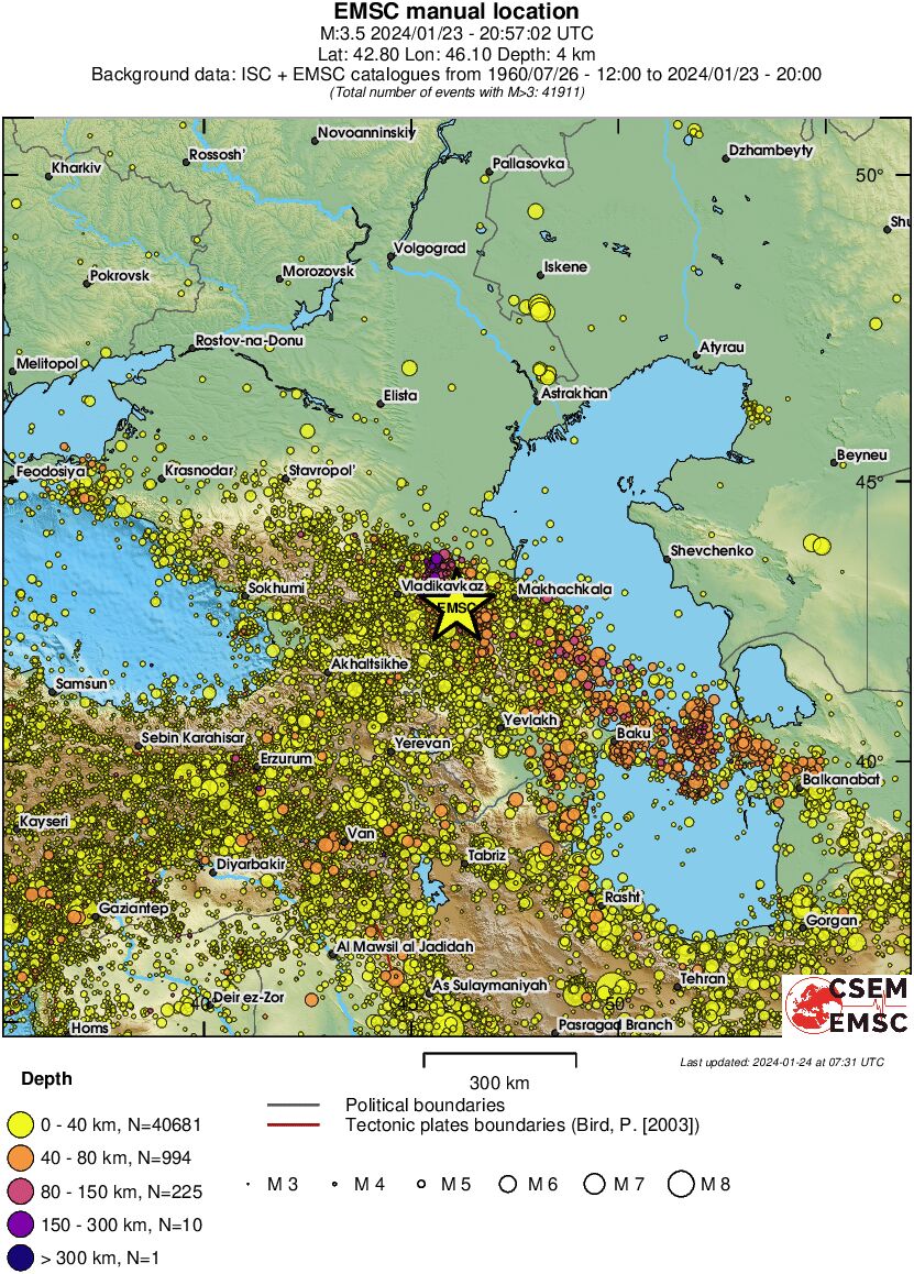 wide historical seismicity