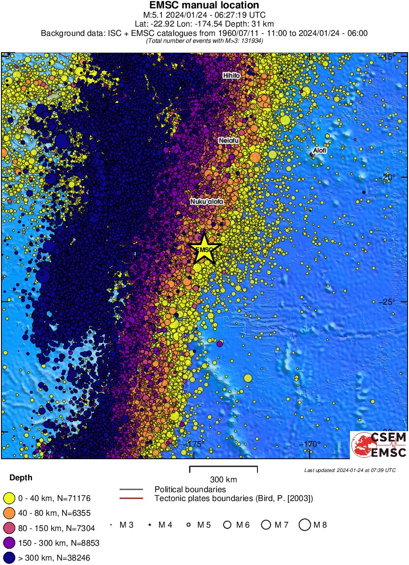 wide historical seismicity