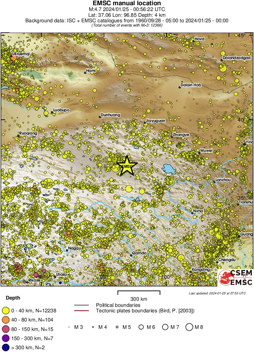 wide historical seismicity
