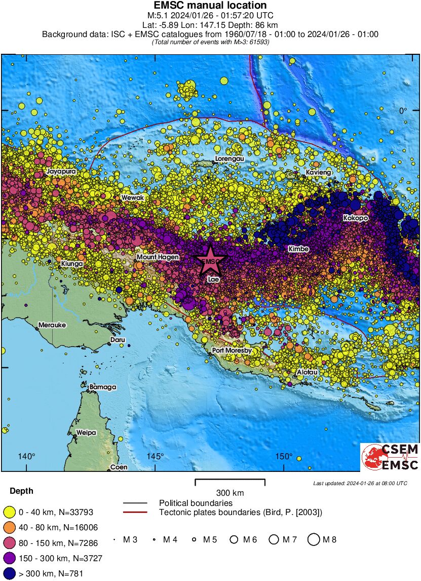 wide historical seismicity