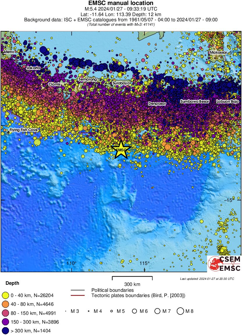 wide historical seismicity